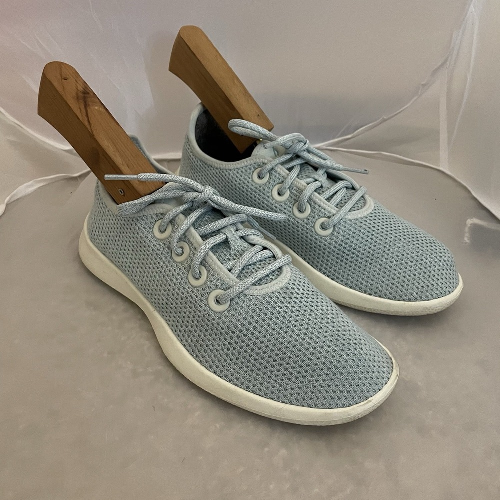 Allbirds Tree Runners TR Womens Size 8 Light Blue Athletic Running Shoes Sneaker